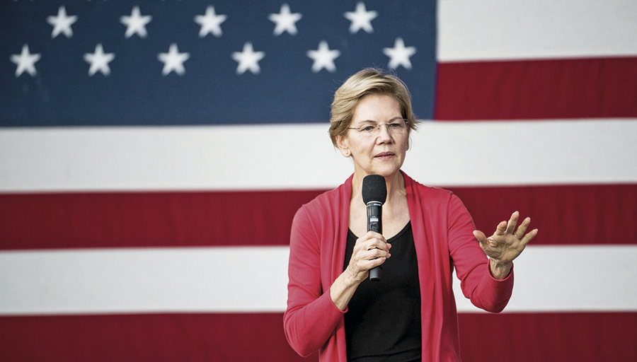 imagen de La candidata demócrata Elizabeth Warren, es la favorita en su partido según las encuestas