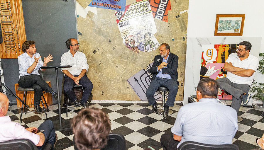imagen de El curso de periodismo de Búsqueda cerró con un debate entre los legisladores Jorge Gandini y Alejandro Sánchez