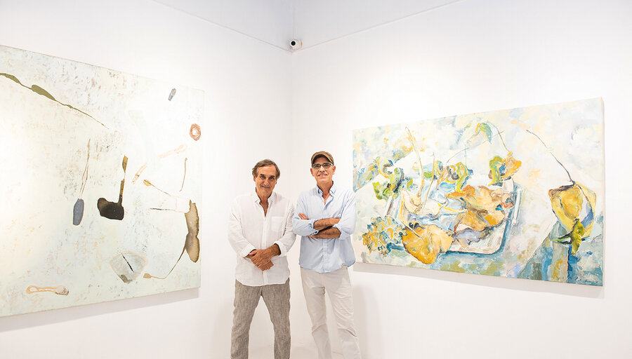imagen de El artista Eduardo Cardozo inauguró su muestra La celebración de la pintura en Galería Sur