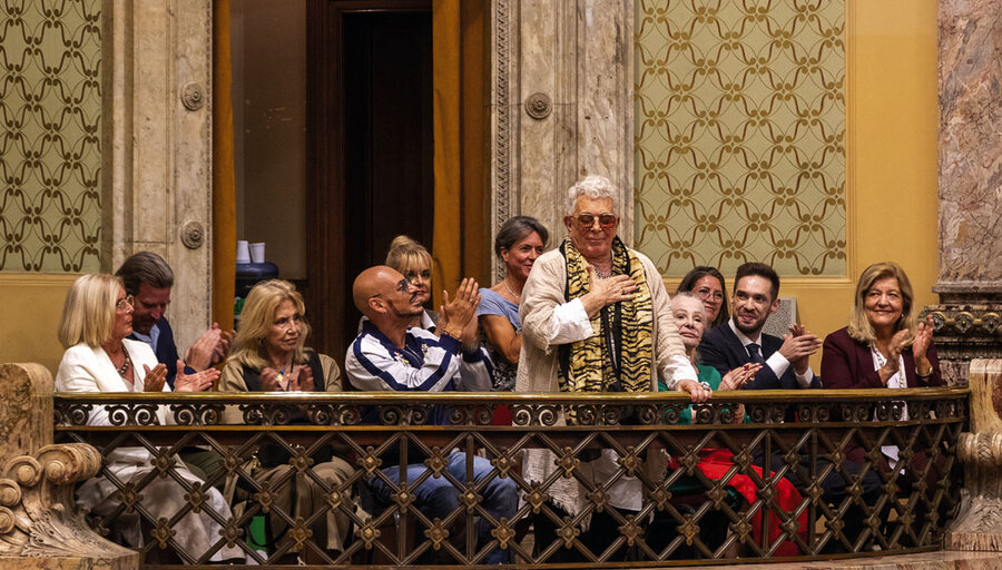 imagen de Carlos Perciavalle recibió un homenaje en el Palacio Legislativo a sus 82 años
